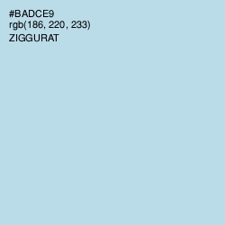 #BADCE9 - Ziggurat Color Image