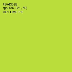 #BADD3B - Key Lime Pie Color Image