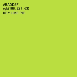 #BADD3F - Key Lime Pie Color Image