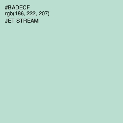 #BADECF - Jet Stream Color Image
