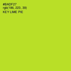 #BADF27 - Key Lime Pie Color Image