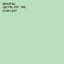 #BADFBC - Gum Leaf Color Image