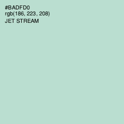 #BADFD0 - Jet Stream Color Image