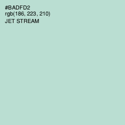 #BADFD2 - Jet Stream Color Image