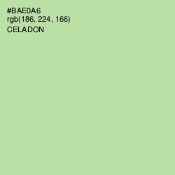 #BAE0A6 - Celadon Color Image