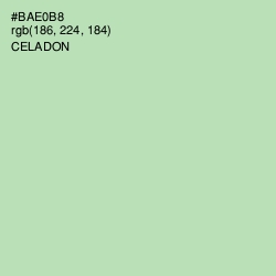 #BAE0B8 - Celadon Color Image