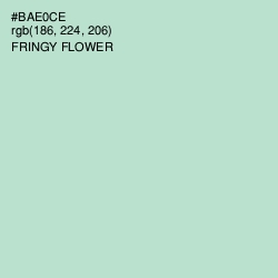 #BAE0CE - Fringy Flower Color Image