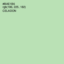 #BAE1B6 - Celadon Color Image
