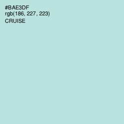 #BAE3DF - Cruise Color Image