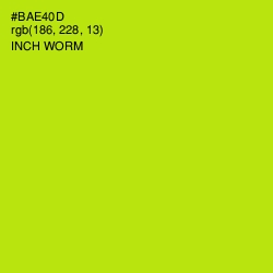 #BAE40D - Inch Worm Color Image