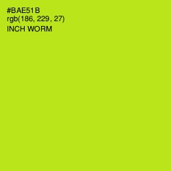 #BAE51B - Inch Worm Color Image