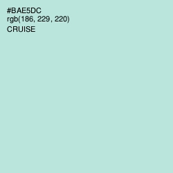 #BAE5DC - Cruise Color Image