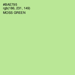 #BAE795 - Moss Green Color Image