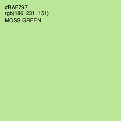 #BAE797 - Moss Green Color Image
