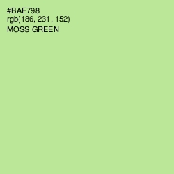 #BAE798 - Moss Green Color Image