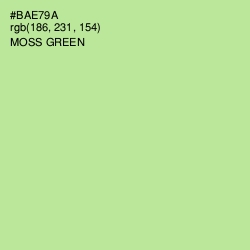 #BAE79A - Moss Green Color Image