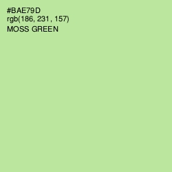 #BAE79D - Moss Green Color Image