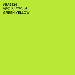 #BAE836 - Green Yellow Color Image