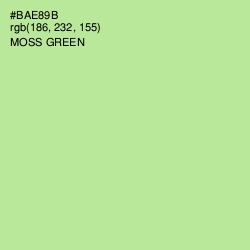 #BAE89B - Moss Green Color Image