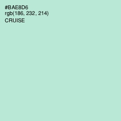#BAE8D6 - Cruise Color Image