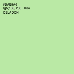 #BAE9A6 - Celadon Color Image