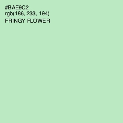 #BAE9C2 - Fringy Flower Color Image