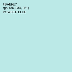#BAE9E7 - Powder Blue Color Image
