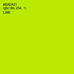 #BAEA01 - Lime Color Image