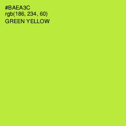 #BAEA3C - Green Yellow Color Image