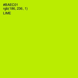 #BAEC01 - Lime Color Image