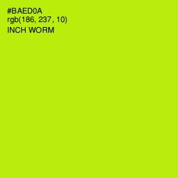 #BAED0A - Inch Worm Color Image
