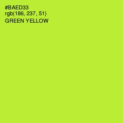 #BAED33 - Green Yellow Color Image