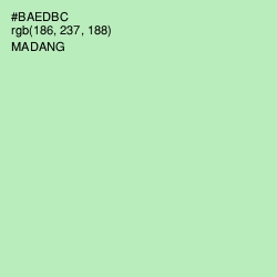#BAEDBC - Madang Color Image
