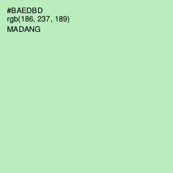 #BAEDBD - Madang Color Image