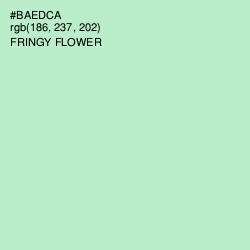 #BAEDCA - Fringy Flower Color Image