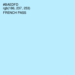 #BAEDFD - French Pass Color Image