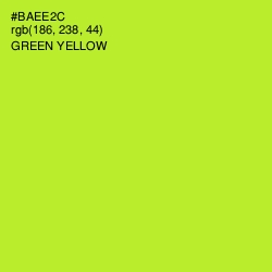 #BAEE2C - Green Yellow Color Image
