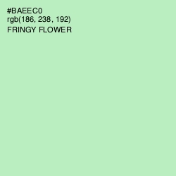 #BAEEC0 - Fringy Flower Color Image