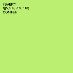 #BAEF71 - Conifer Color Image