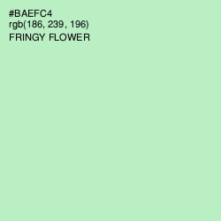 #BAEFC4 - Fringy Flower Color Image
