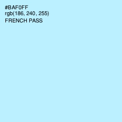 #BAF0FF - French Pass Color Image