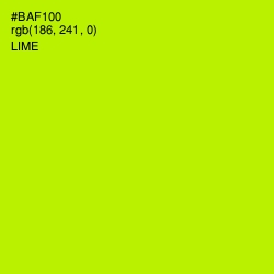 #BAF100 - Lime Color Image