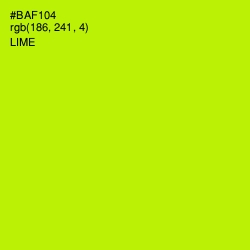 #BAF104 - Lime Color Image