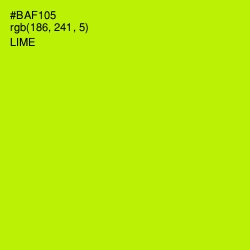 #BAF105 - Lime Color Image