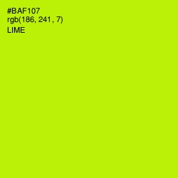 #BAF107 - Lime Color Image