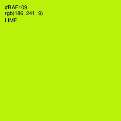 #BAF109 - Lime Color Image