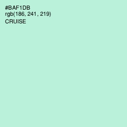 #BAF1DB - Cruise Color Image