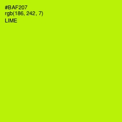 #BAF207 - Lime Color Image