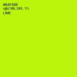 #BAF50B - Lime Color Image