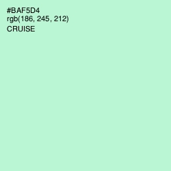 #BAF5D4 - Cruise Color Image